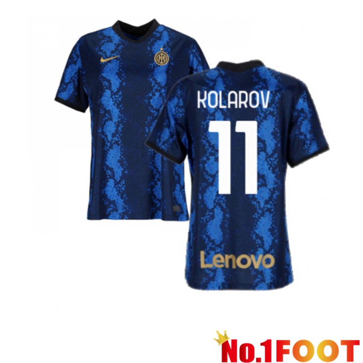 Inter Milan（KOLAROV 11）Womens Home Jersey Blue 2021/2022