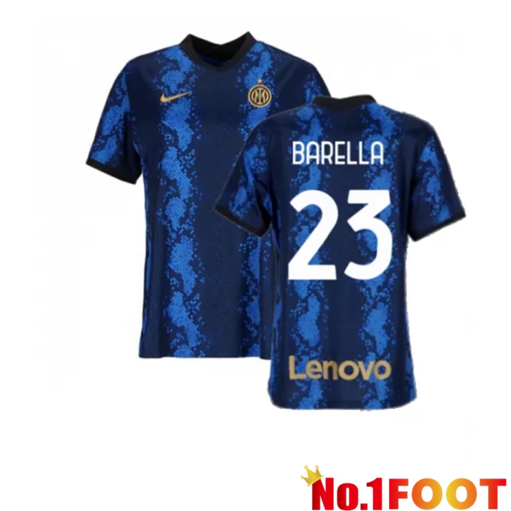 Inter Milan（BARELLA 23）Womens Home Jersey Blue 2021/2022