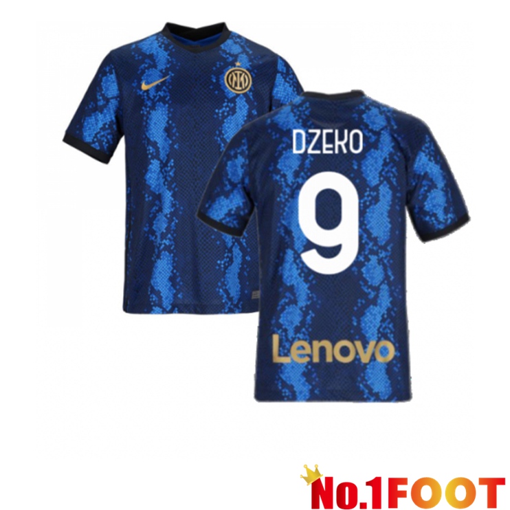 Inter Milan（DZEKO 9）Womens Home Jersey Blue 2021/2022