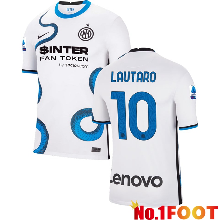 Inter Milan（LAUTARO 10）Away Jersey White 2021/2022