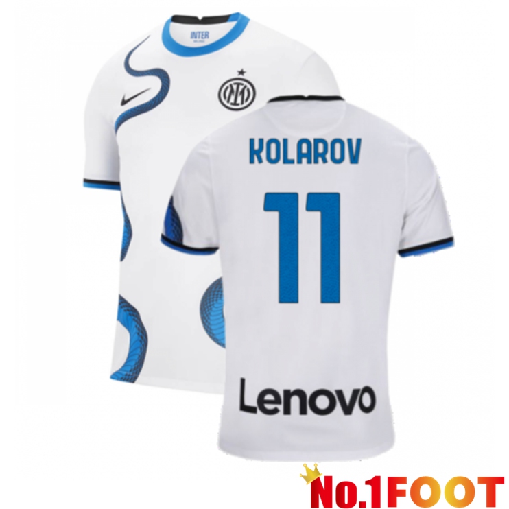 Inter Milan（KOLAROV 11）Away Jersey White 2021/2022