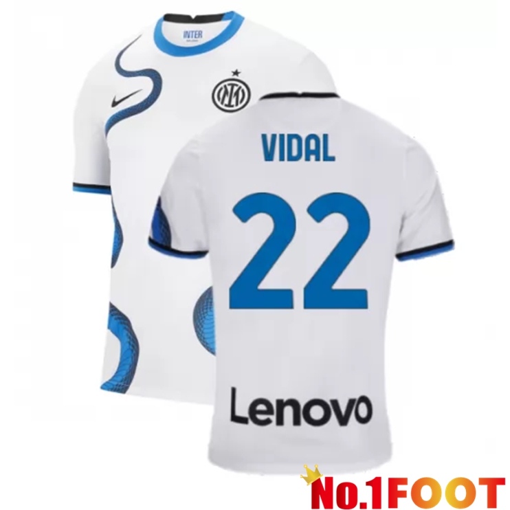 Inter Milan（VIDAL 22）Away Jersey White 2021/2022