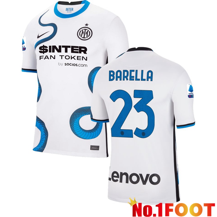 Inter Milan（BARELLA 23）Away Jersey White 2021/2022