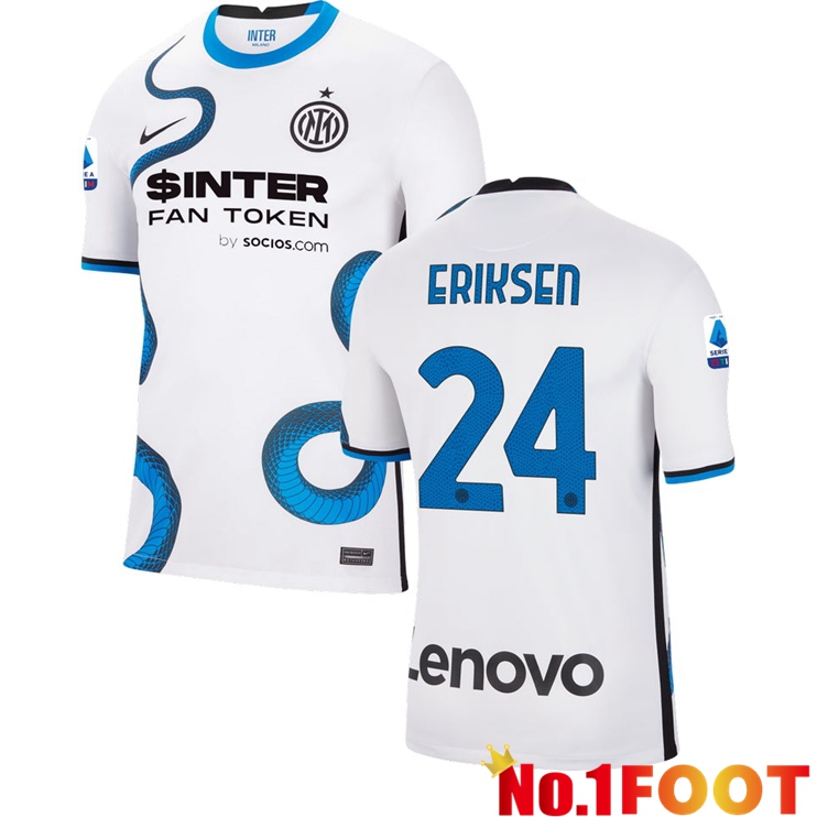 Inter Milan（ERIKSEN 24）Away Jersey White 2021/2022