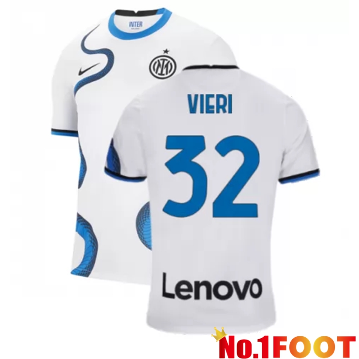 Inter Milan（VIERI 32）Away Jersey White 2021/2022