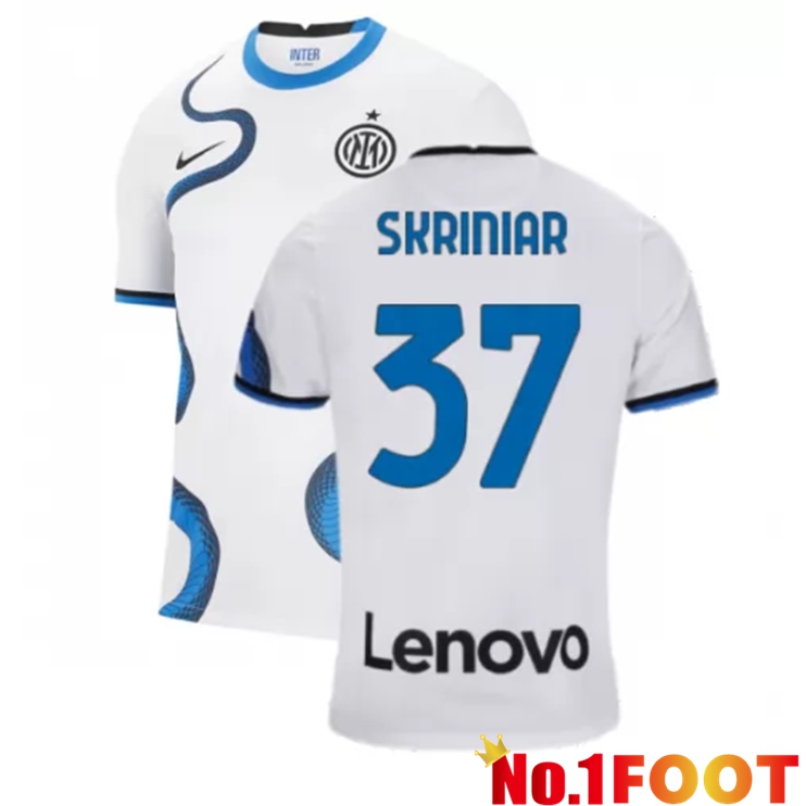 Inter Milan（SKRINIAR 37）Away Jersey White 2021/2022