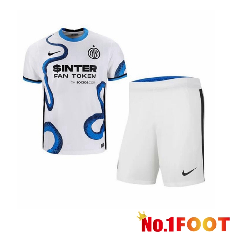 Inter Milan Kids Away Jersey White 2021/2022