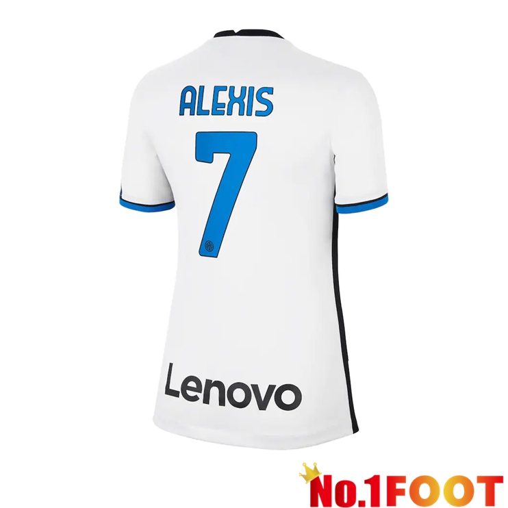 Inter Milan（ALEXIS 7）Womens Away Jersey White 2021/2022