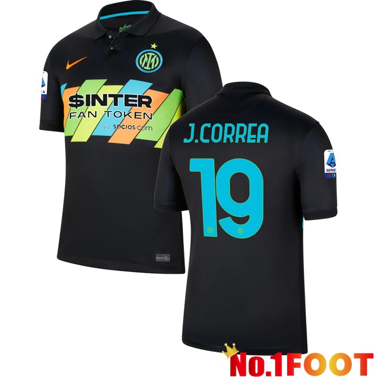 Inter Milan（J.CORREA 19）Third Jersey Black 2021/2022