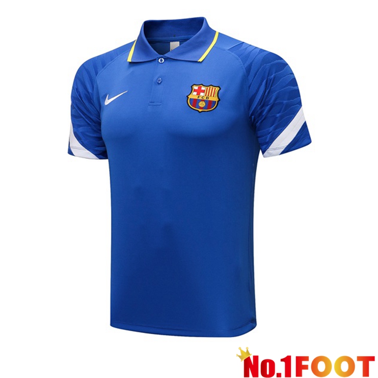 FC Barcelona Polo Shirt Blue 2021/2022 - Click Image to Close