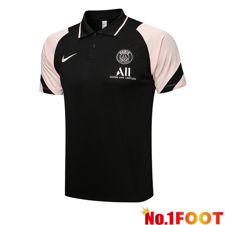 Paris PSG Polo Shirt Black Rose 2021/2022