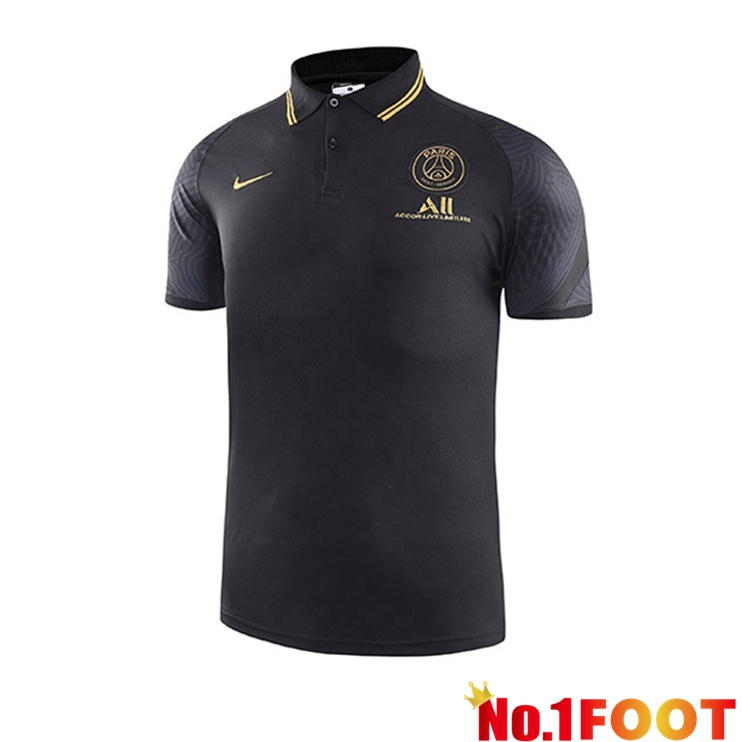 Paris PSG Polo Shirt Black 2021/2022