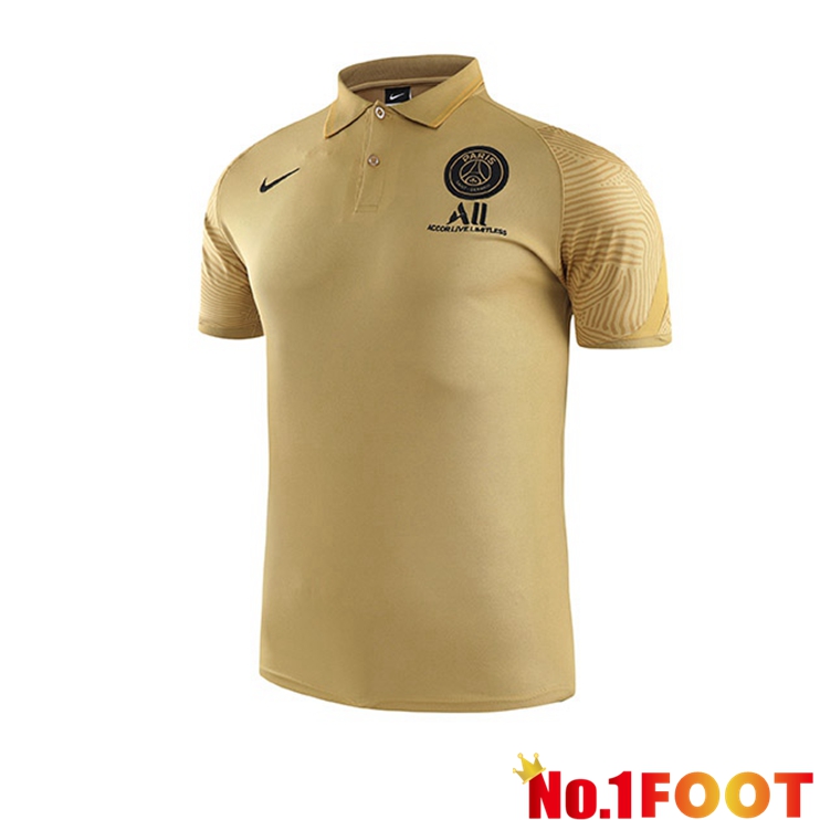 Paris PSG Polo Shirt Yellow 2021/2022