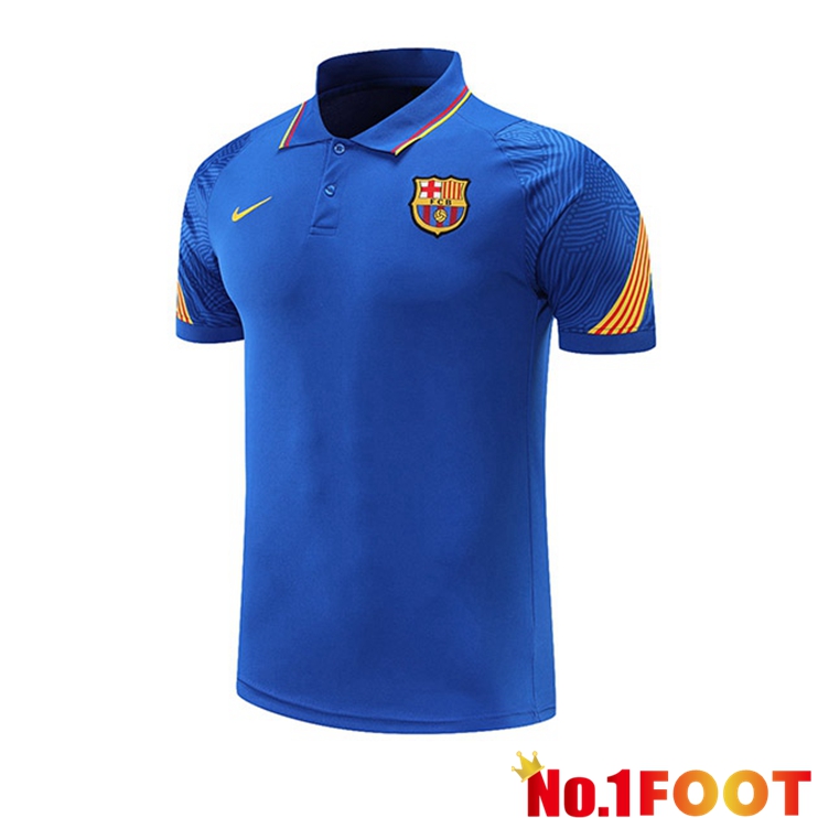 FC Barcelona Polo Shirt Blue 2021/2022 - Click Image to Close