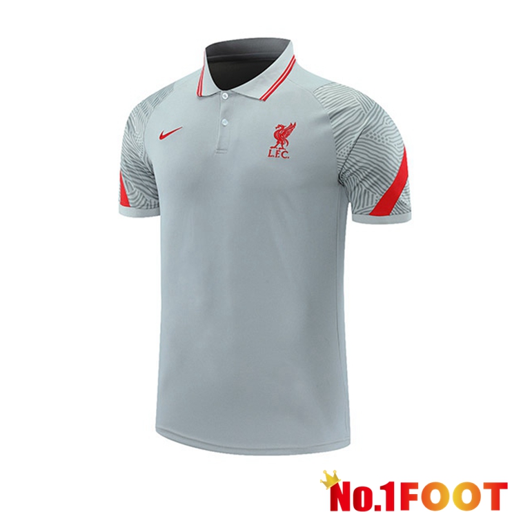 FC Liverpool Polo Shirt Grey 2021/2022 - Click Image to Close