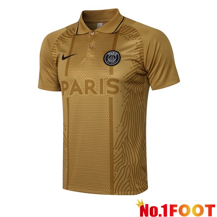 Paris PSG Polo Shirt Yellow 2021/2022