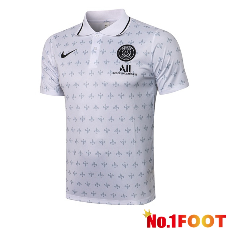 Paris PSG Polo Shirt White 2021/2022