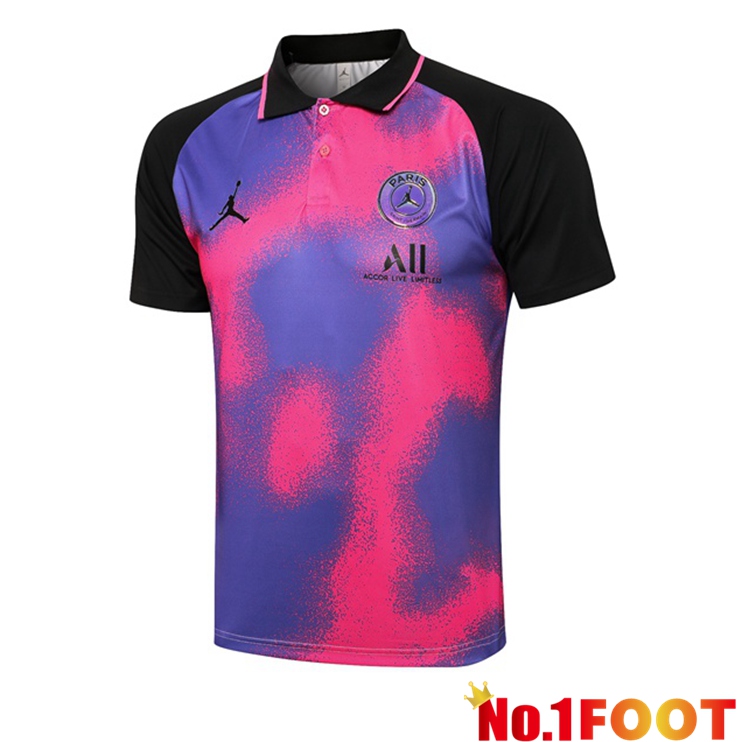 Paris PSG Polo Shirt Purple Black 2021/2022