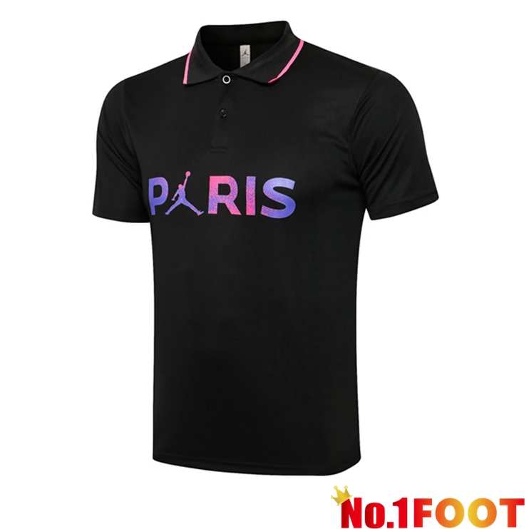 Paris PSG Polo Shirt Black Purple 2021/2022