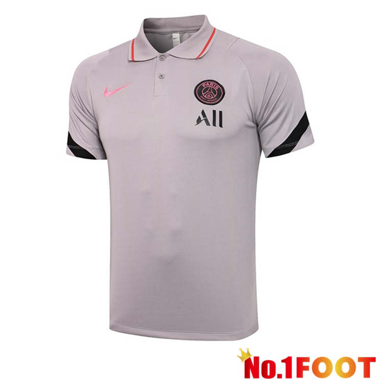 Paris PSG Polo Shirt Grey 2021/2022