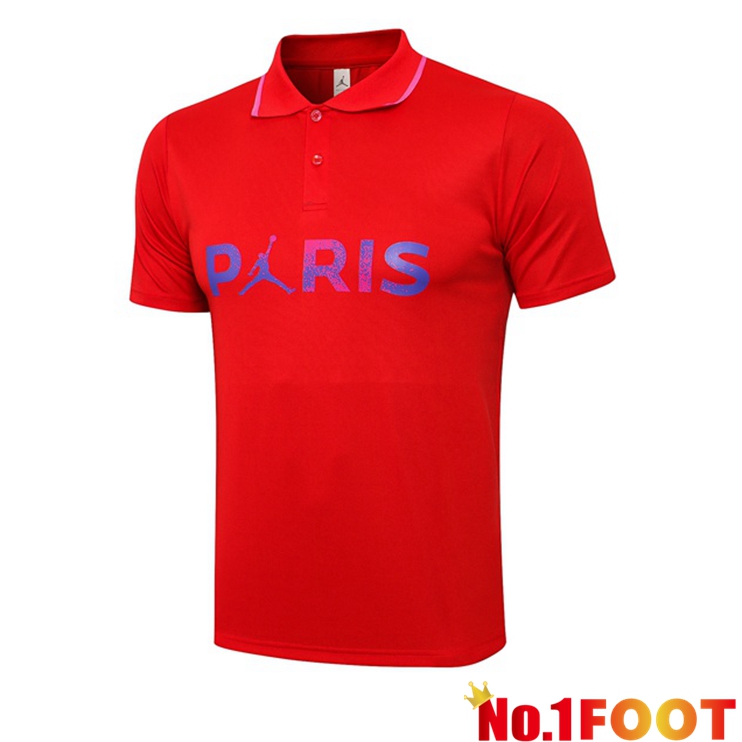 Paris PSG Polo Shirt Red 2021/2022