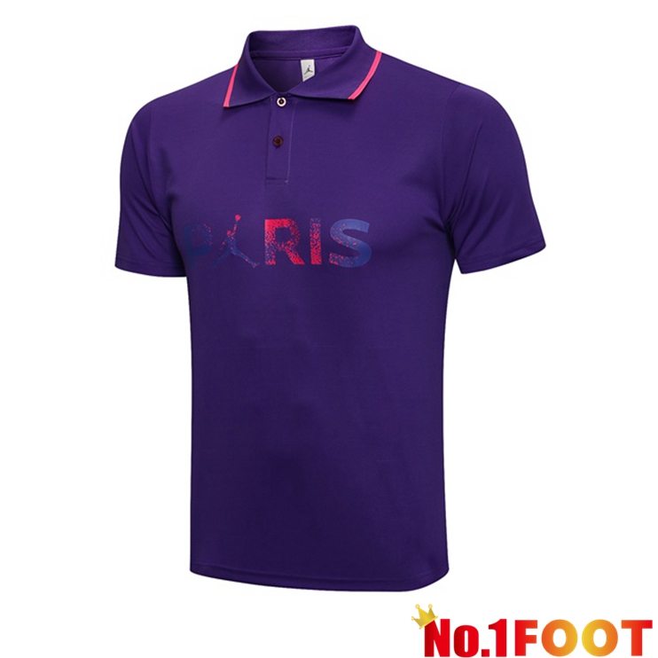 Paris PSG Polo Shirt Purple 2021/2022