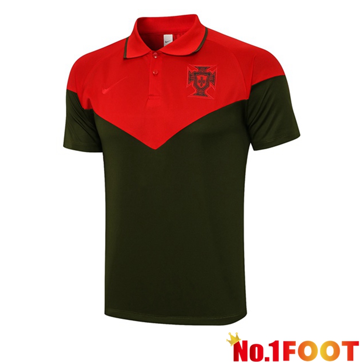 Portugal Polo Shirt Red Green 2021/2022