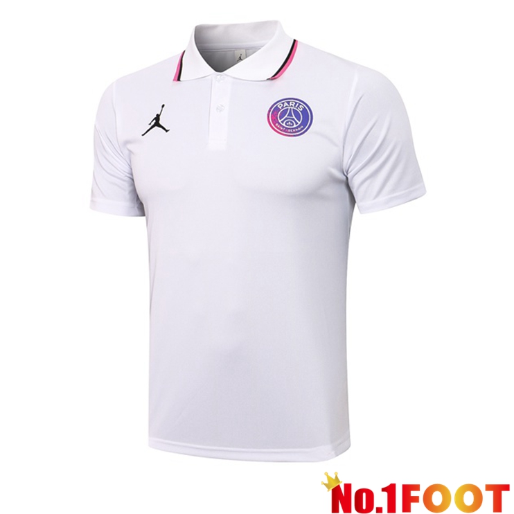 Paris PSG Polo Shirt White 2021/2022