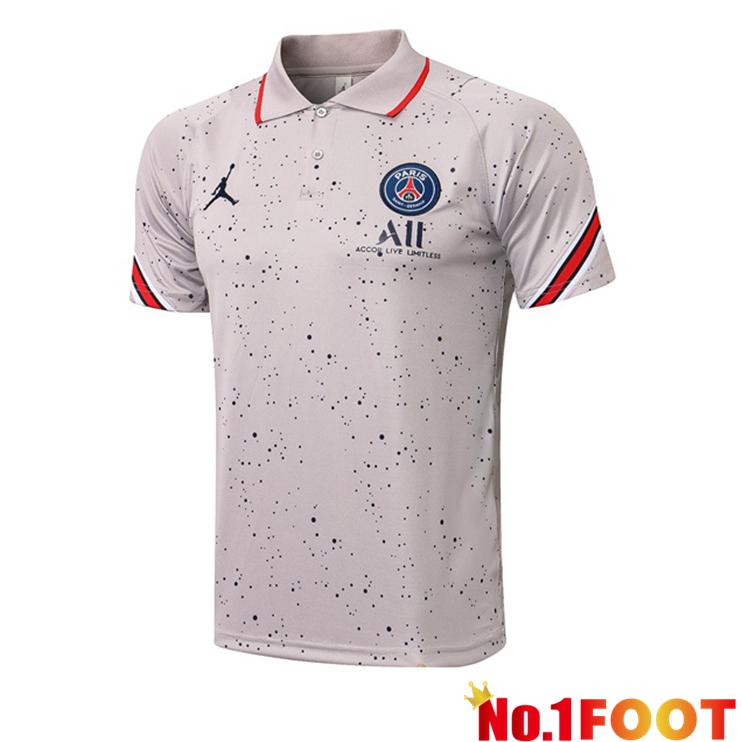 Jordan PSG Polo Shirt Grey 2021/2022