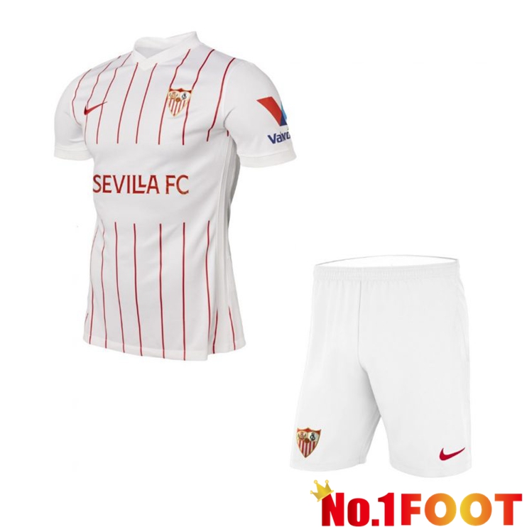 Sevilla FC Kids Home Jersey White 2021/2022