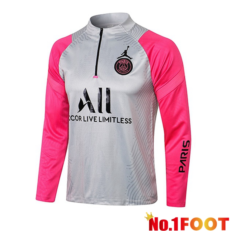 Paris PSG Training Sweatshirt Jordan Grey Rose 2021/2022