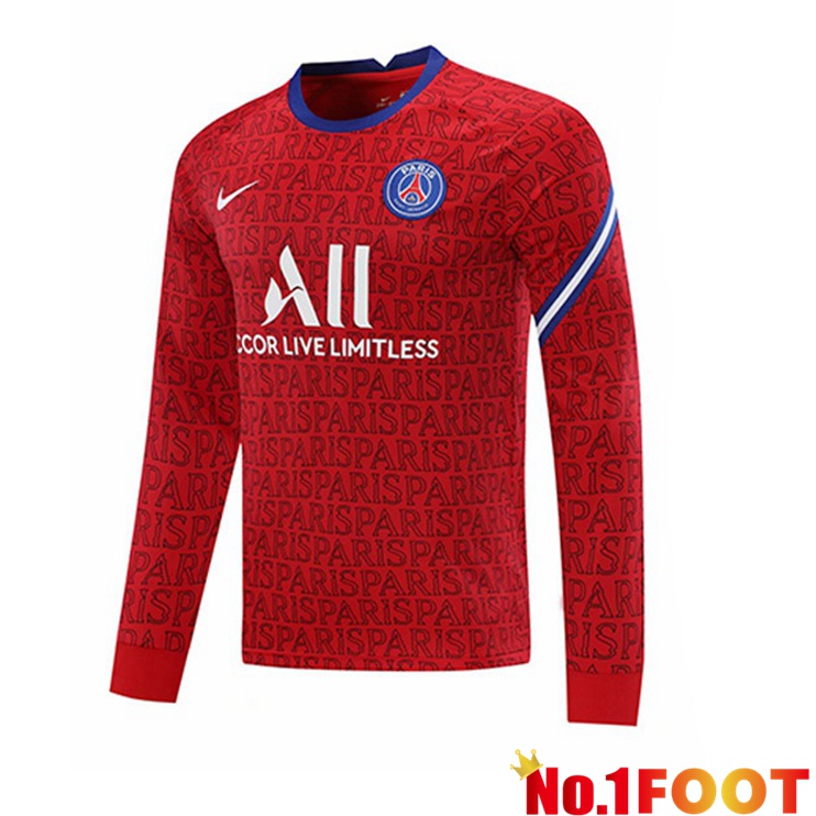 Paris PSG Training Sweatshirt Red 2021/2022