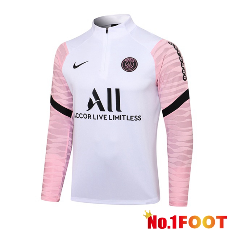 Paris PSG Training Sweatshirt White Rose 2021/2022