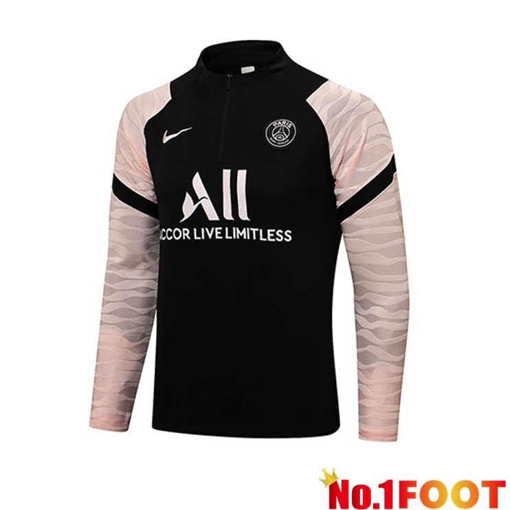 Paris PSG Training Sweatshirt Black Rose 2021/2022