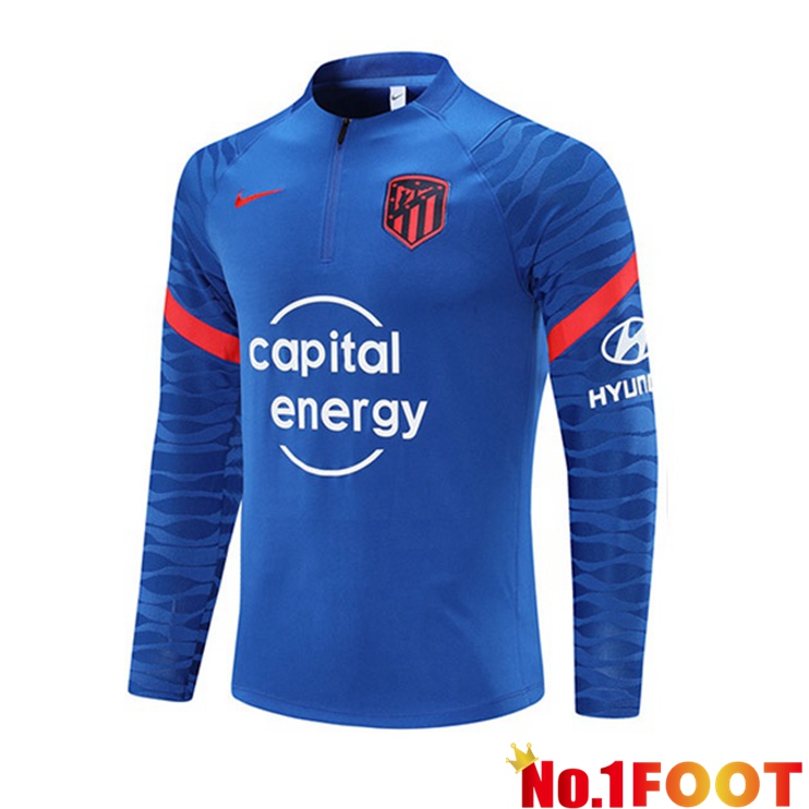 Atletico Madrid Training Sweatshirt Blue 2021/2022