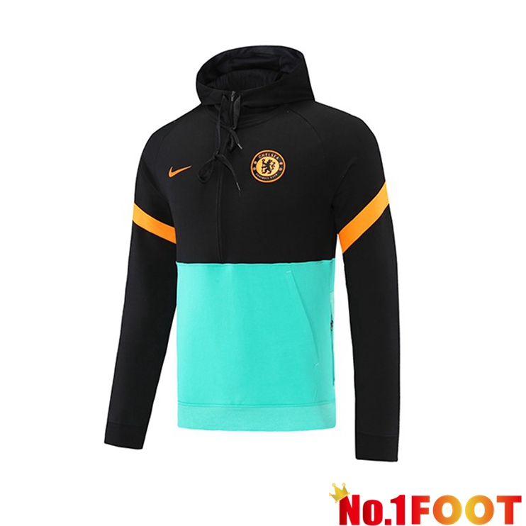 FC Chelsea Training Sweatshirt Black Green 2021/2022