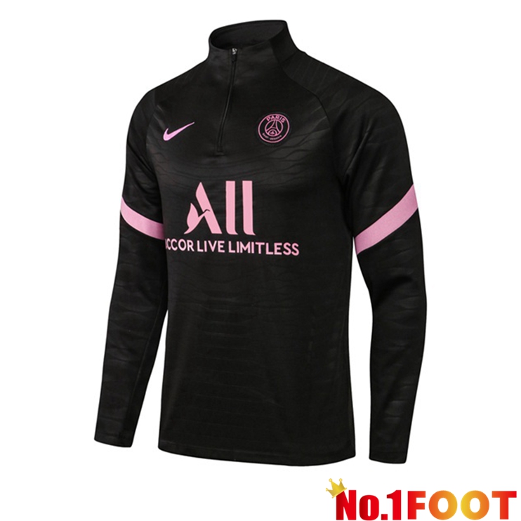 Paris PSG Training Sweatshirt Black Rose 2021/2022