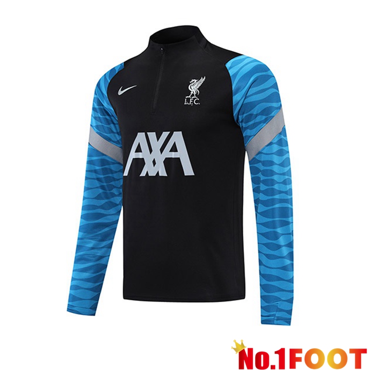 FC Liverpool Training Sweatshirt Black Blue 2021/2022