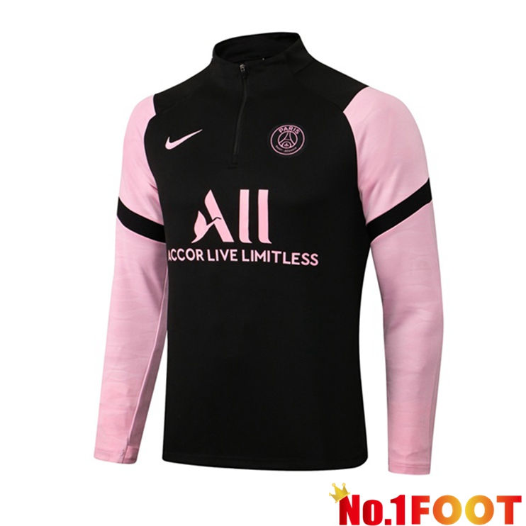 Paris PSG Training Sweatshirt Black Rose 2021/2022