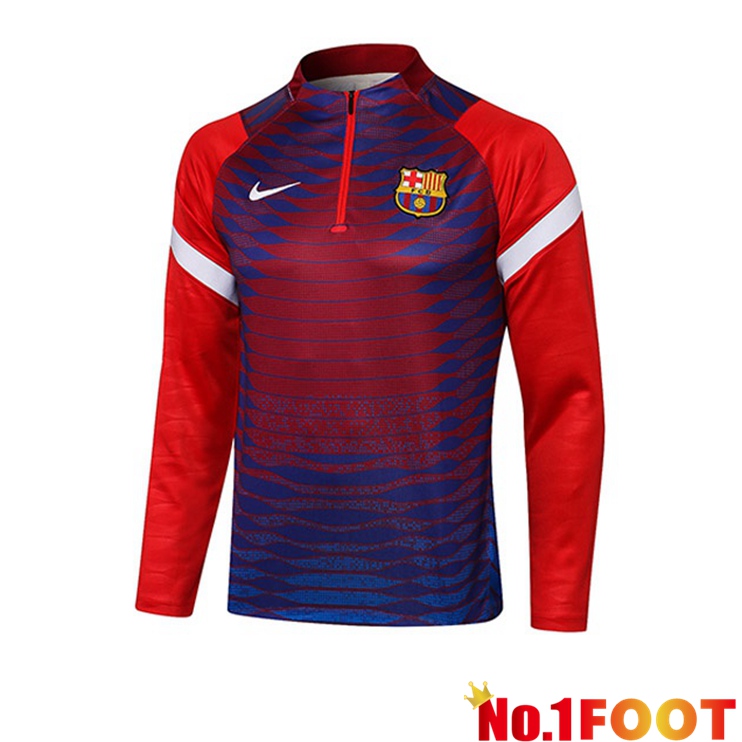 FC Barcelona Training Sweatshirt Red Blue 2021/2022