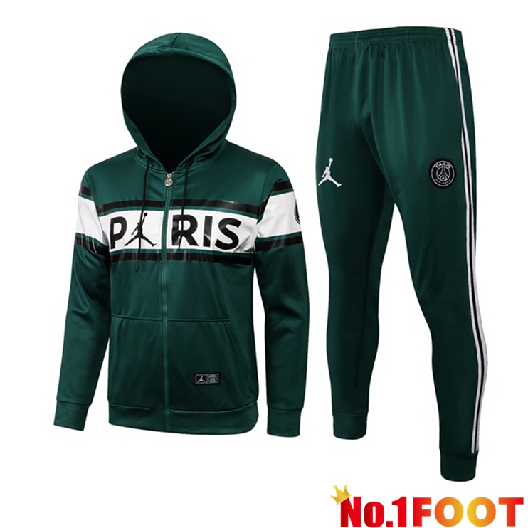 Jordan PSG Training Tracksuit Green White 2021/2022