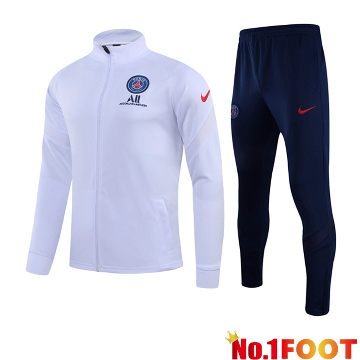 Paris PSG Training Tracksuit White 2021/2022