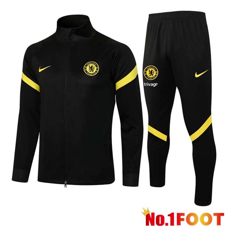 FC Chelsea Training Tracksuit Black 2021/2022