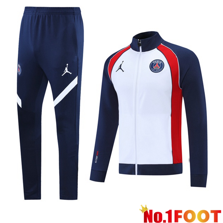 Jordan PSG Training Tracksuit White Blue Royal 2021/2022