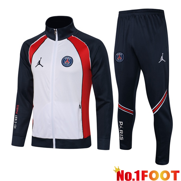 Jordan PSG Training Tracksuit White Blue Royal 2021/2022