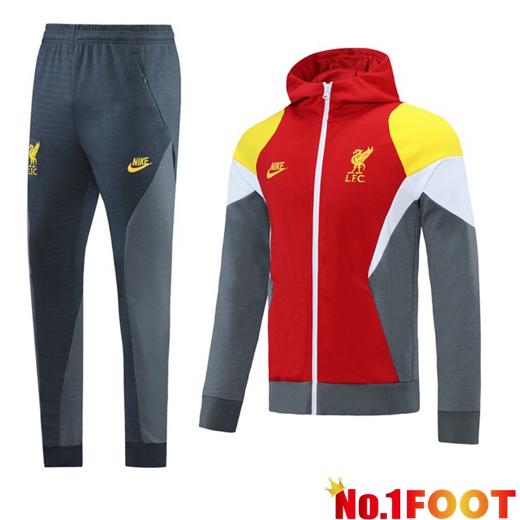 FC Liverpool Training Tracksuit Red White Yellow 2021/2022