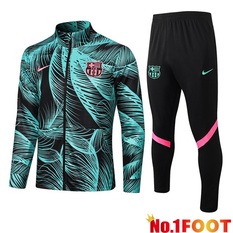 FC Barcelona Training Tracksuit Green Black 2021/2022