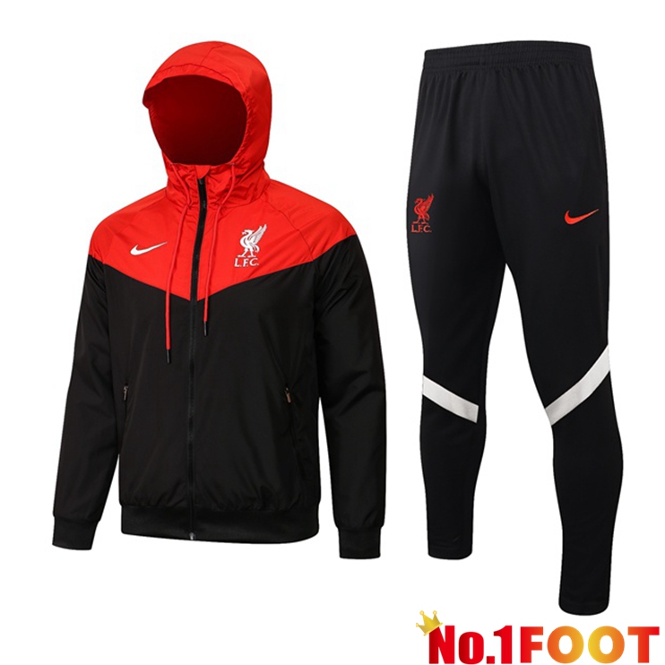 FC Liverpool Training Tracksuit Windbreaker Red Black 2021/2022