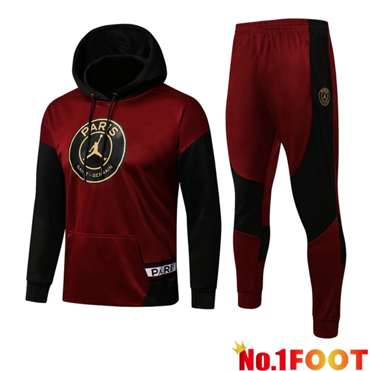 Jordan PSG Training Tracksuit Red Black 2021/2022