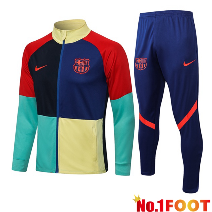 FC Barcelona Training Tracksuit Blue Green Black 2021/2022